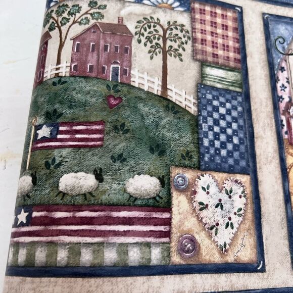 4  Village  Wallpaper Borders Americana Country - Picture 7 of 8